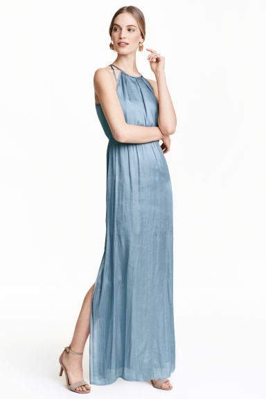 robe longue bleue